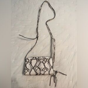 Snake skin crossbody bag